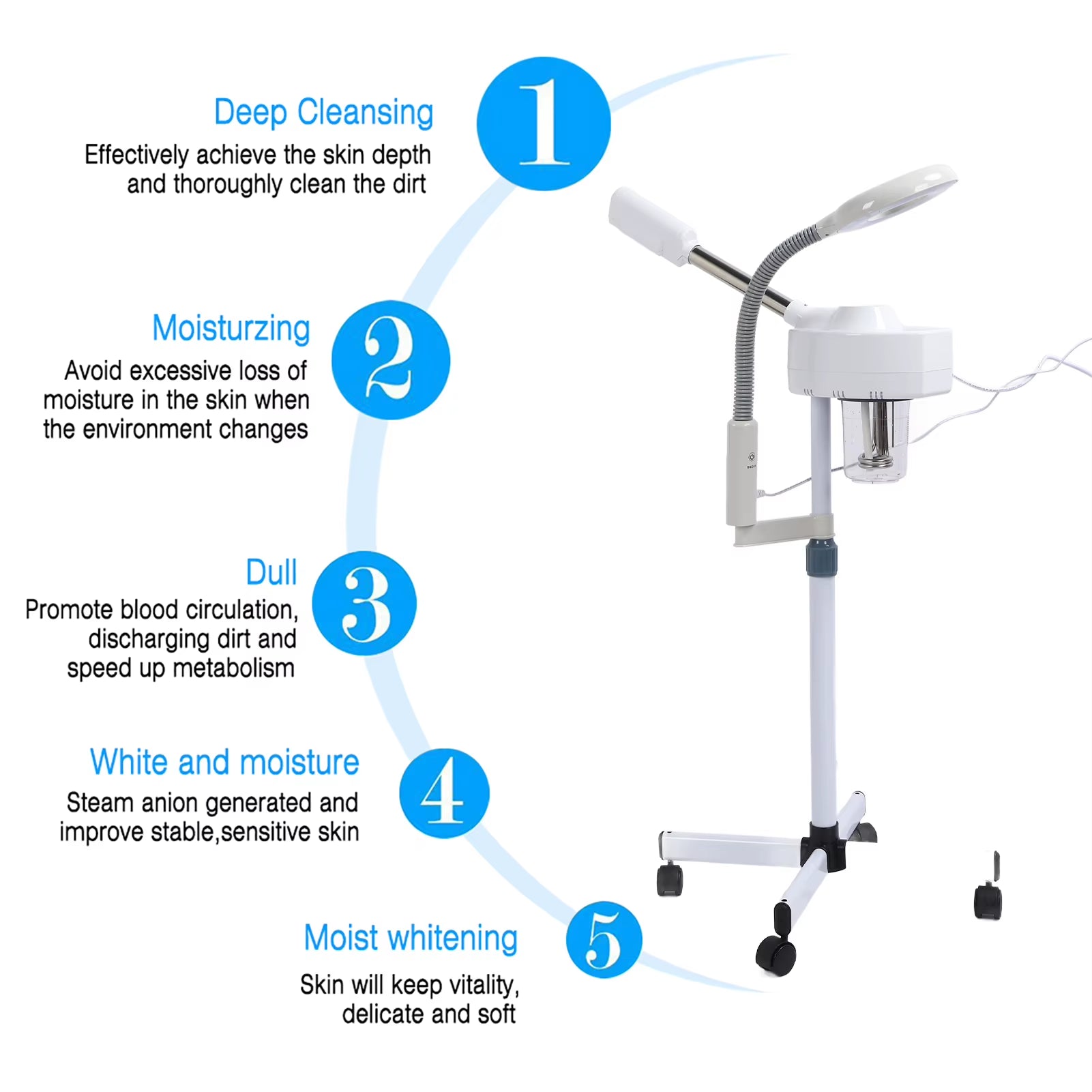 Professional Facial 3X Magnifying Lamp Machine Spa Salon Beauty Skin Care Equipment Facial Equipment