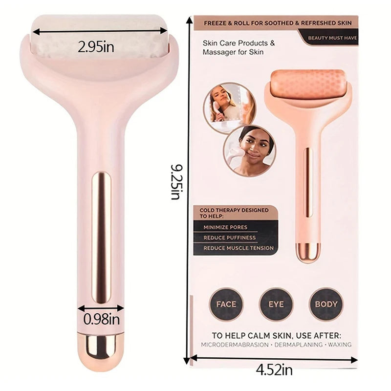 Facial Massage Roller Skin Lifting Firming Smooth Wrinkles Eye Puffiness Reusable Cooling Facial Lce Roller Home Beauty Skin Fac