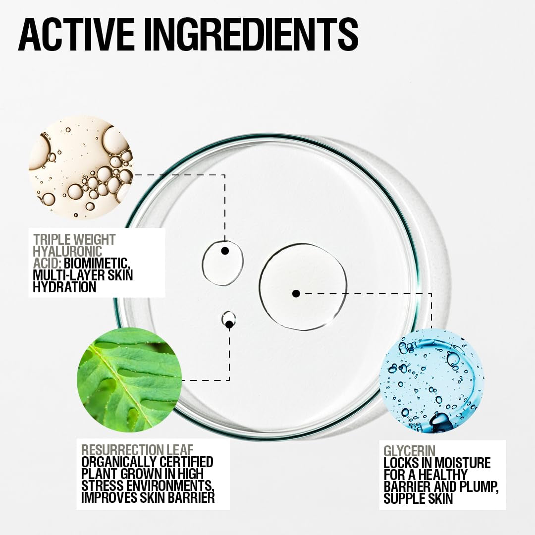 Instant Smoothing Serum. Triple Weight Hyaluronic Acid Moisturizing Face Serum, 25 Ml