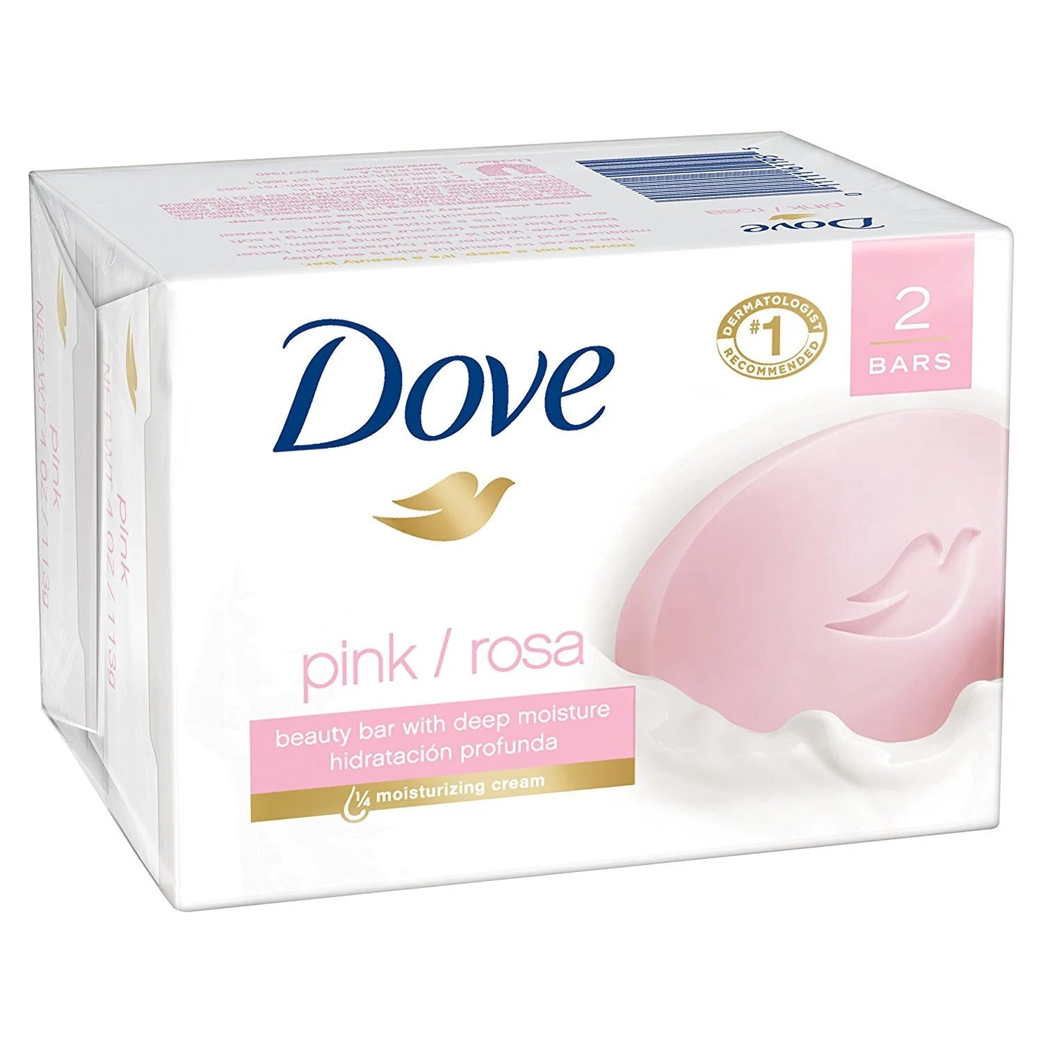Beauty Bar, Pink 4 Oz, 2 Bar
